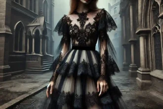 LifestylesBuzz - Goth-Inspired Layers: Combining Lace and Tulle